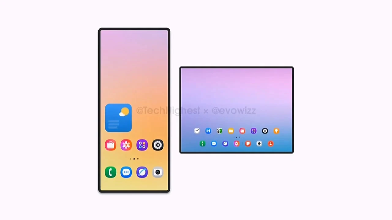 科元网 三星首款三折叠手机演示动画曝光：100倍变焦、分屏多任务